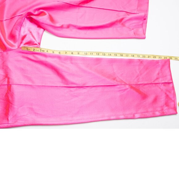 Cinq à Sept Karis Satin Pants Kylie Jacket Set Sophisticated Ultra Pink Size 12 - Picture 10 of 16